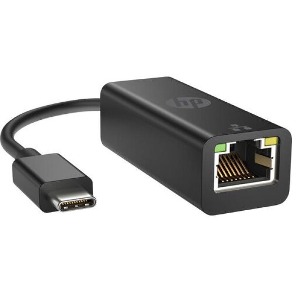 HP USB-C to RJ45 Adapter - Black - V7W66AA